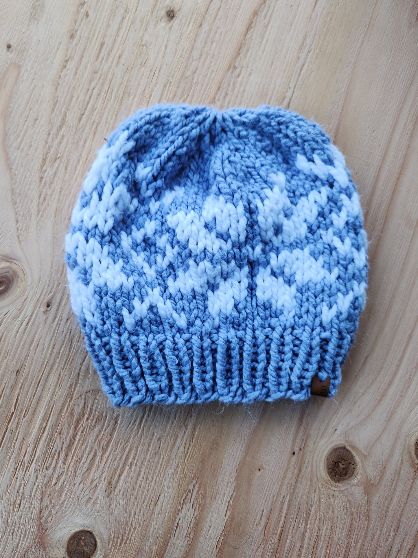 Ice blue Snowflake Beanie