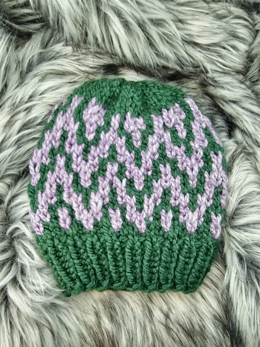 Acrylic Adult S/M ZigZag Beanie