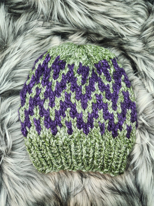 Acrylic Adult S/M ZigZag Beanie