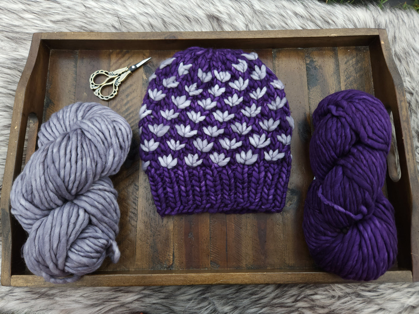 Lotus flower beanie Adult S/M