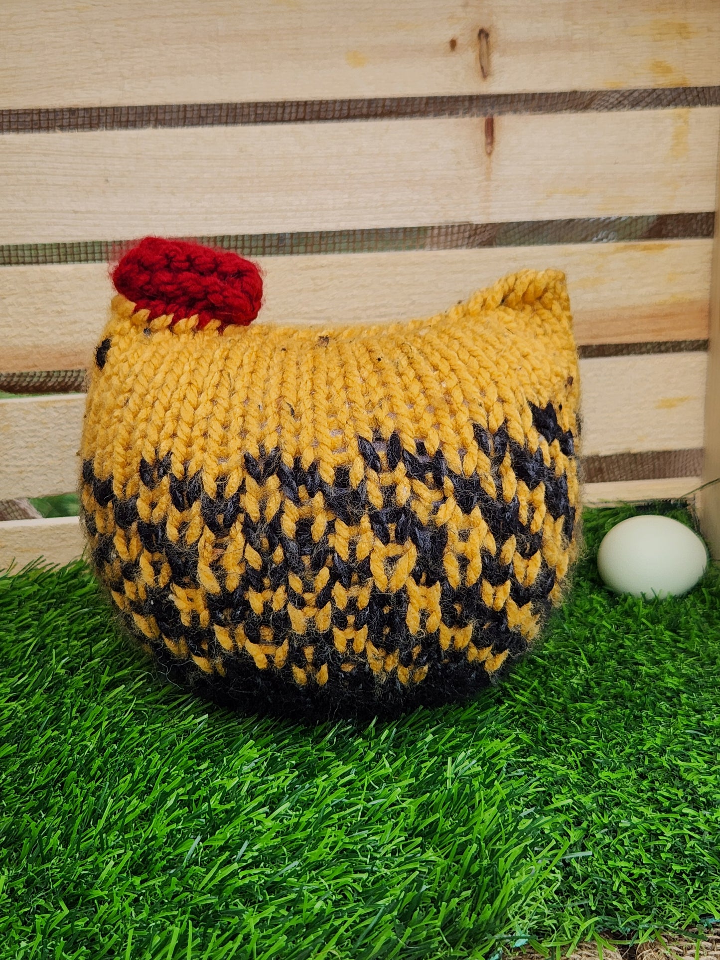 Yellow Black Tweed Chicken
