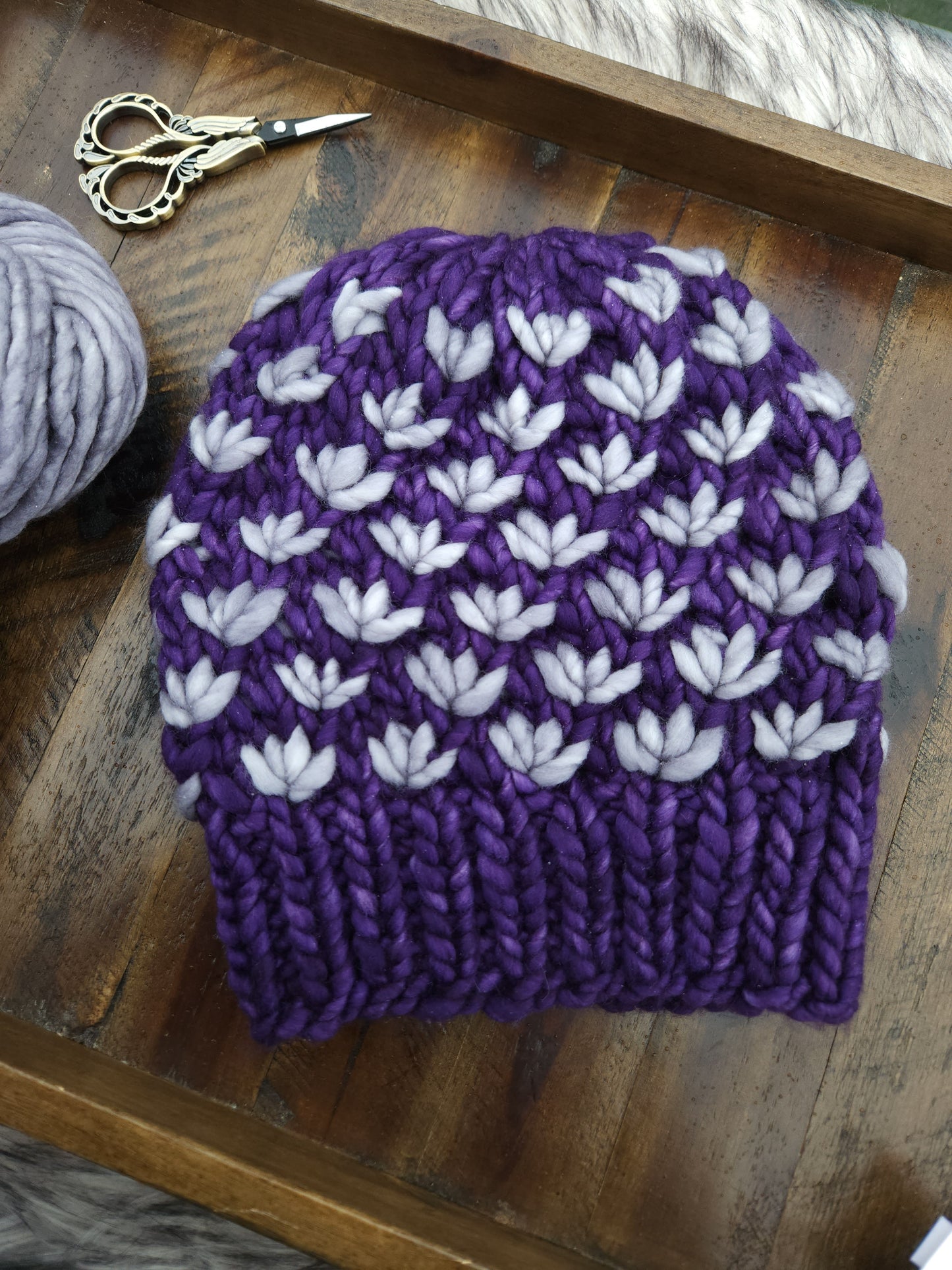 Lotus flower beanie Adult S/M