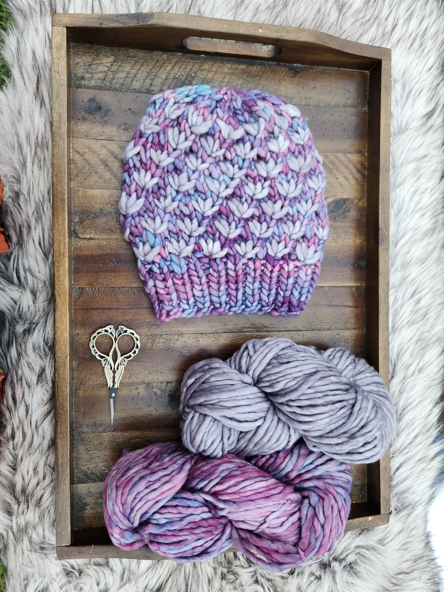 Lotus flower beanie Adult S/M