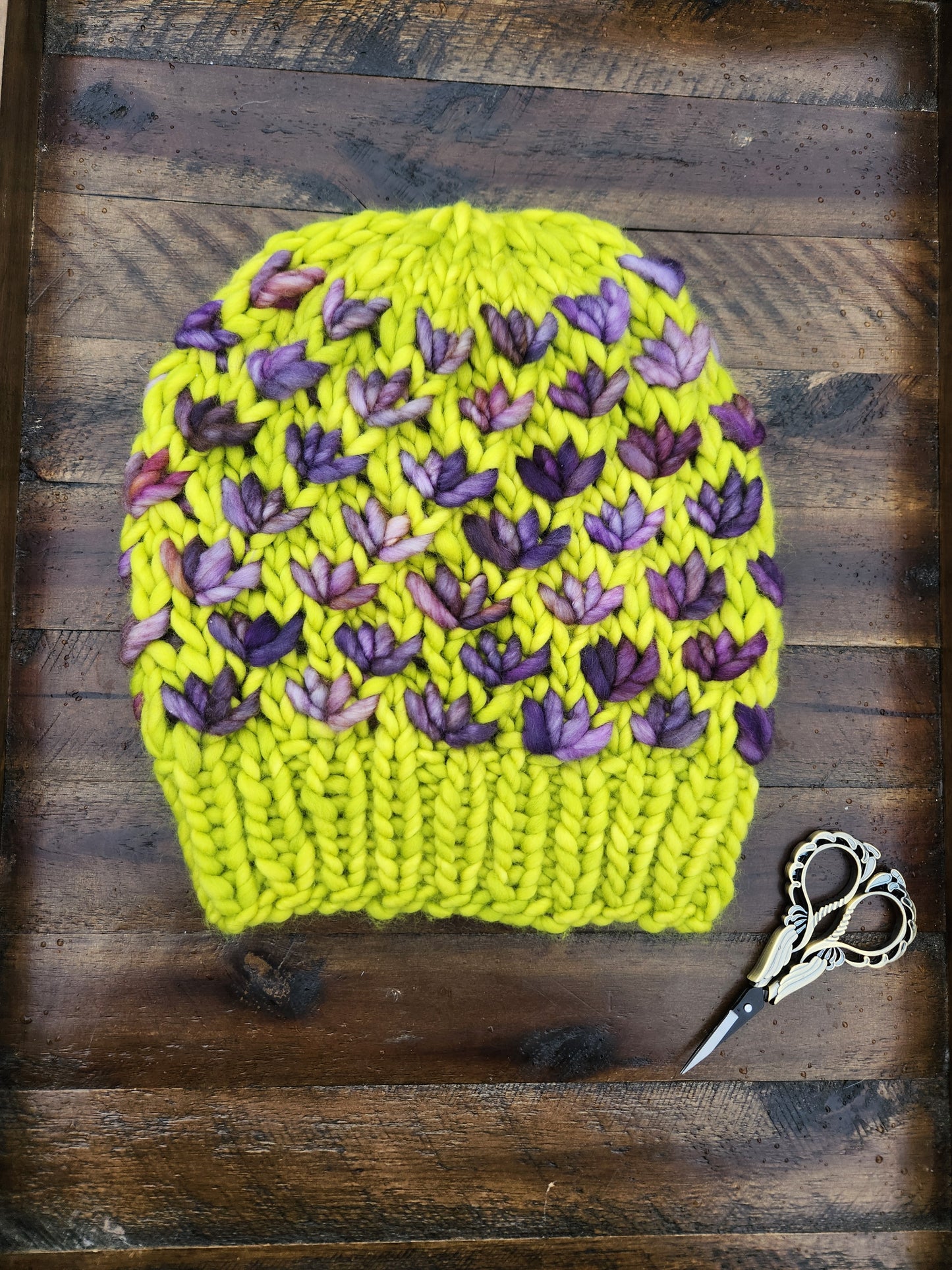 Lotus flower beanie Adult S/M