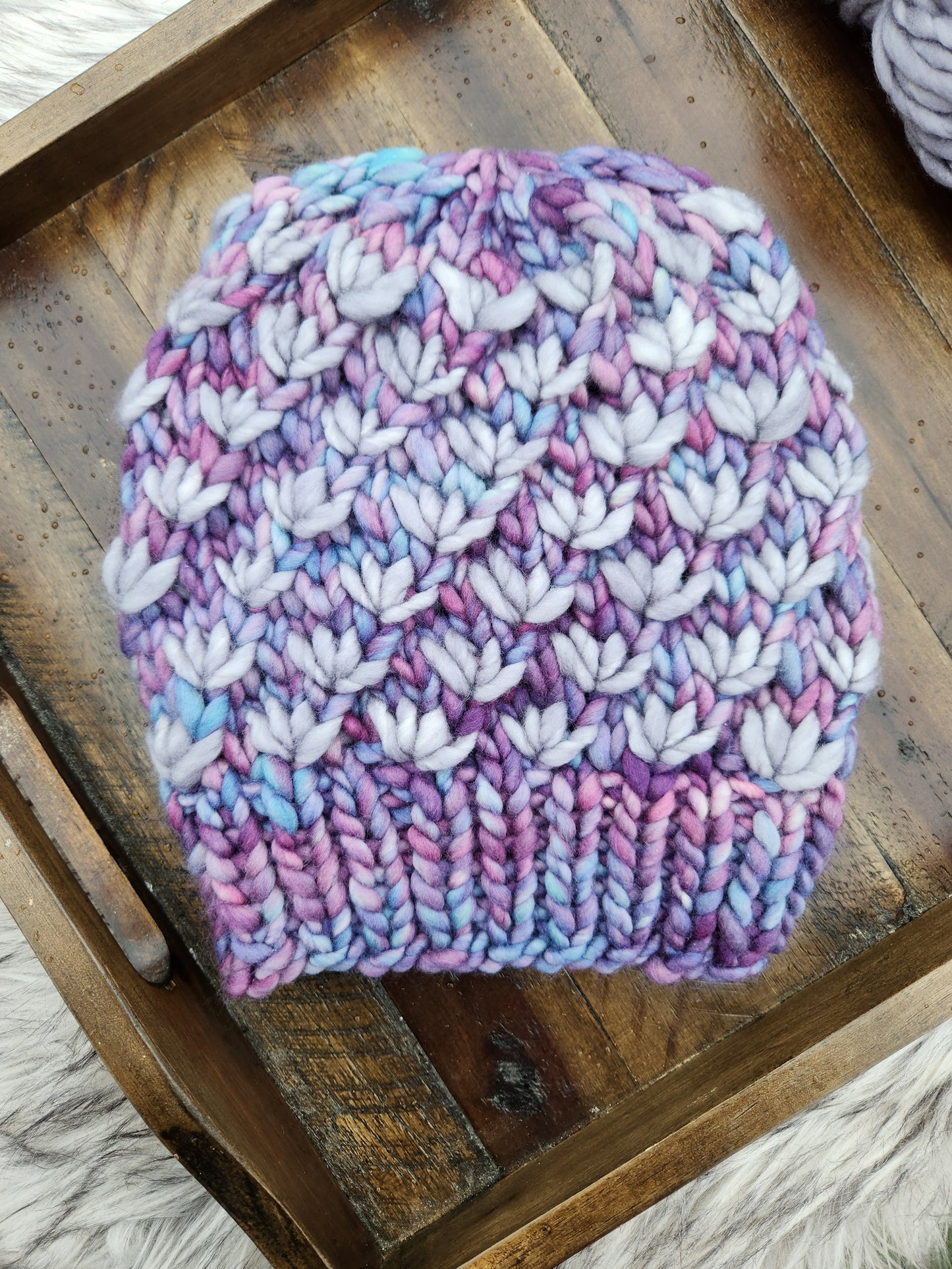 Lotus flower beanie Adult S/M