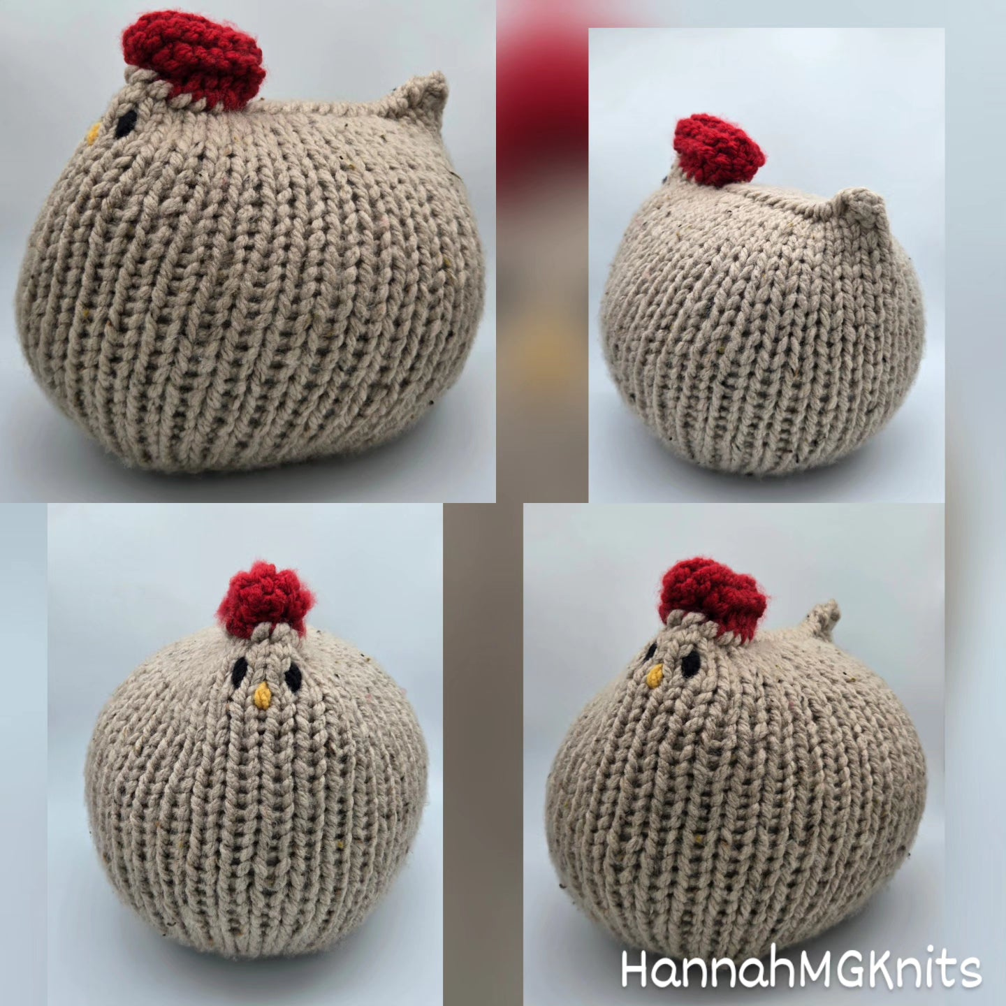 Large Chicken (Brown tweed)