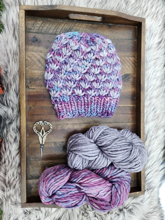 Lotus flower beanie Adult S/M